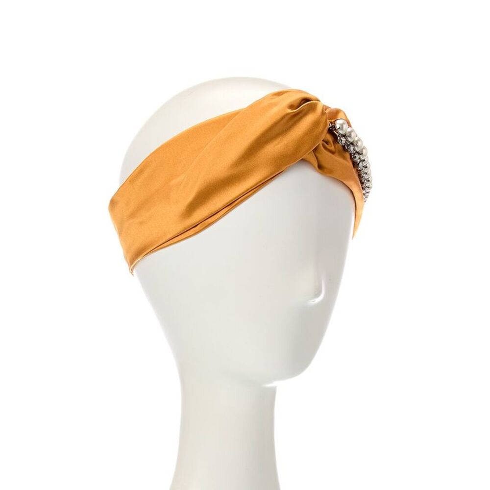 Jimmy Choo Silk Headband, Orange
